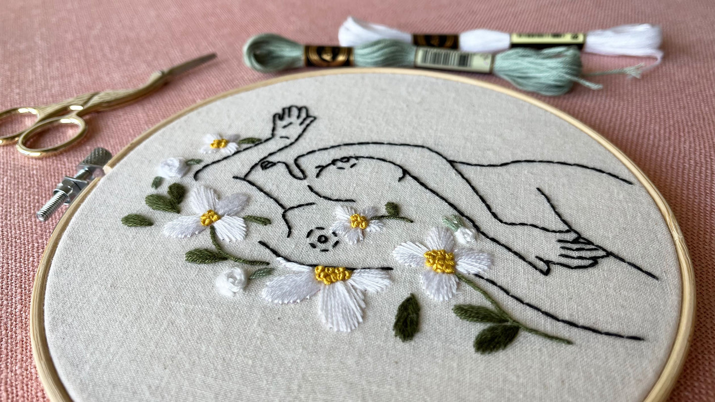 Flower Shower embroidery kit