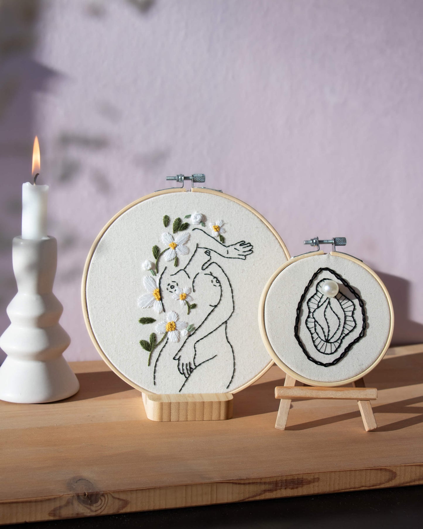 Flower Shower embroidery kit