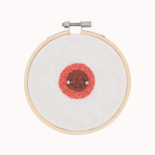 Pierced Nipple Brown embroidery kit
