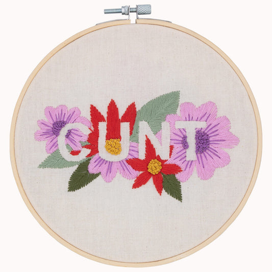 CUNT embroidery kit