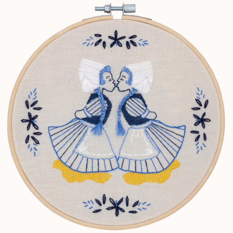 Dutch Girls embroidery kit