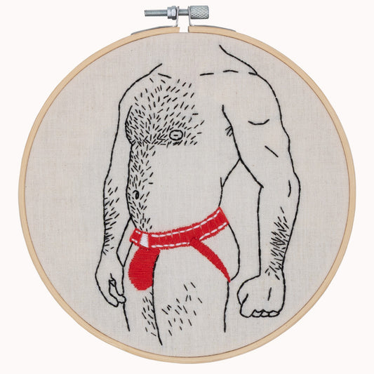 Jockstrap embroidery kit