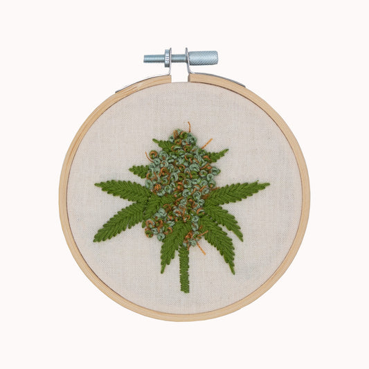 White Widow embroidery kit
