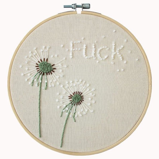 Dandelion embroidery kit