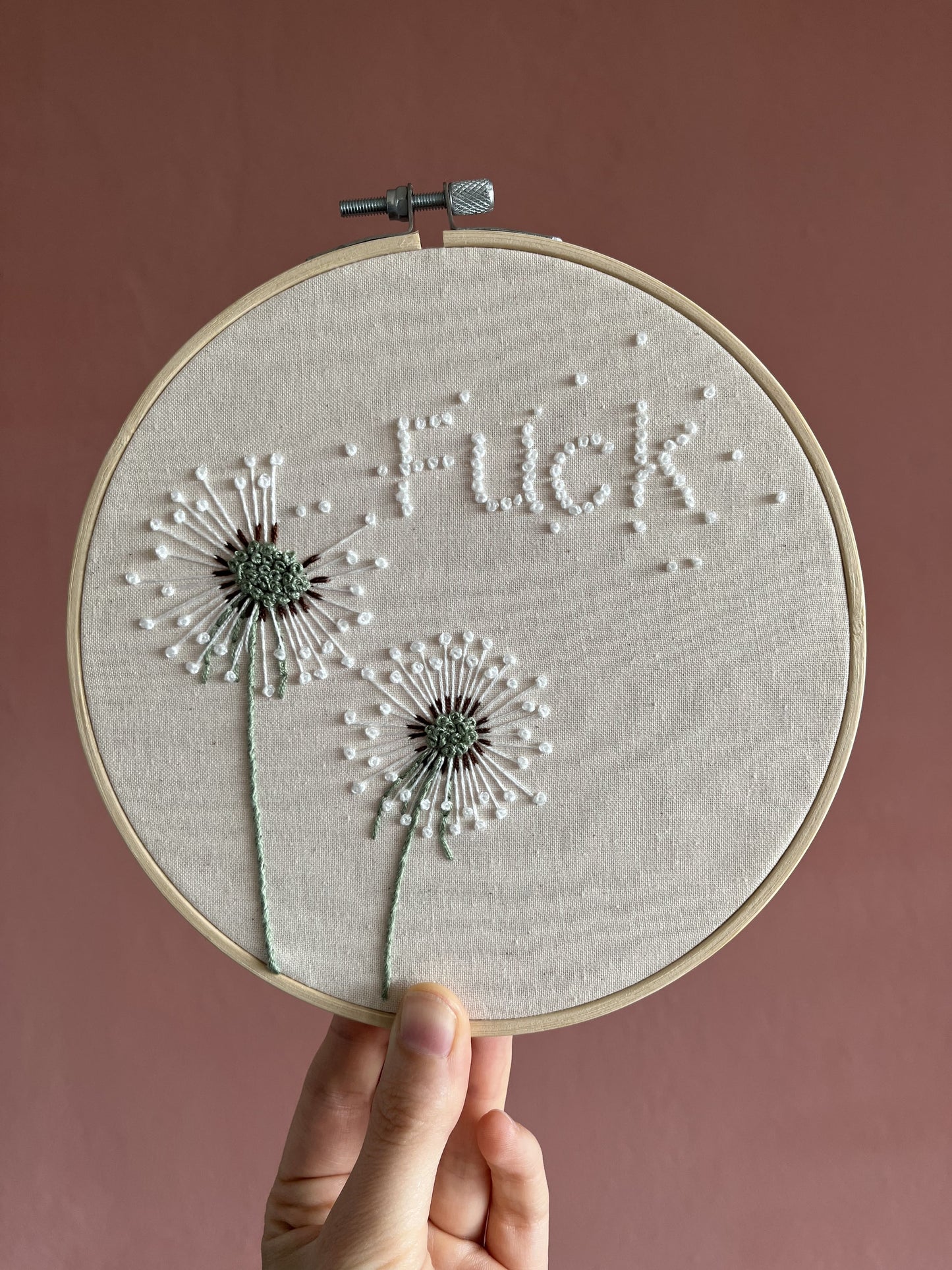 Dandelion embroidery kit