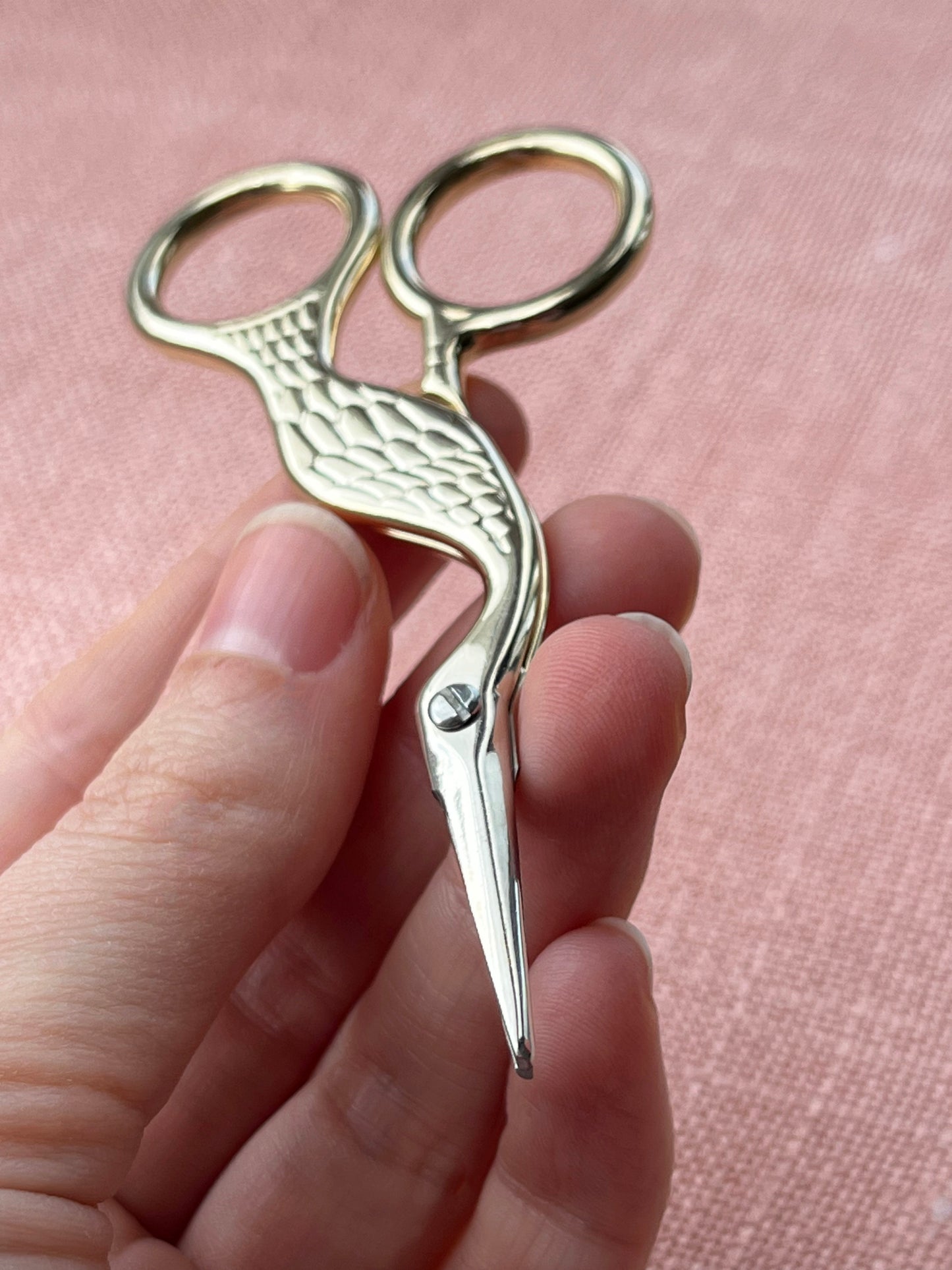 Embroidery scissors bird