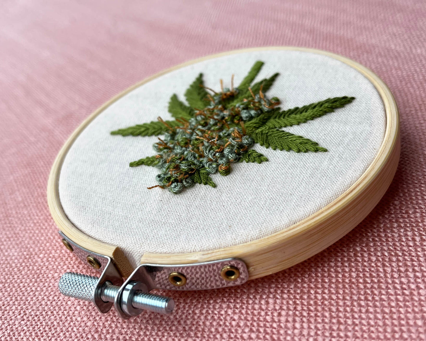 White Widow embroidery kit