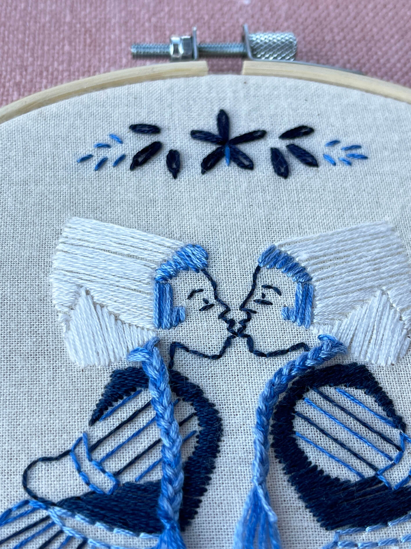 Dutch Girls embroidery kit
