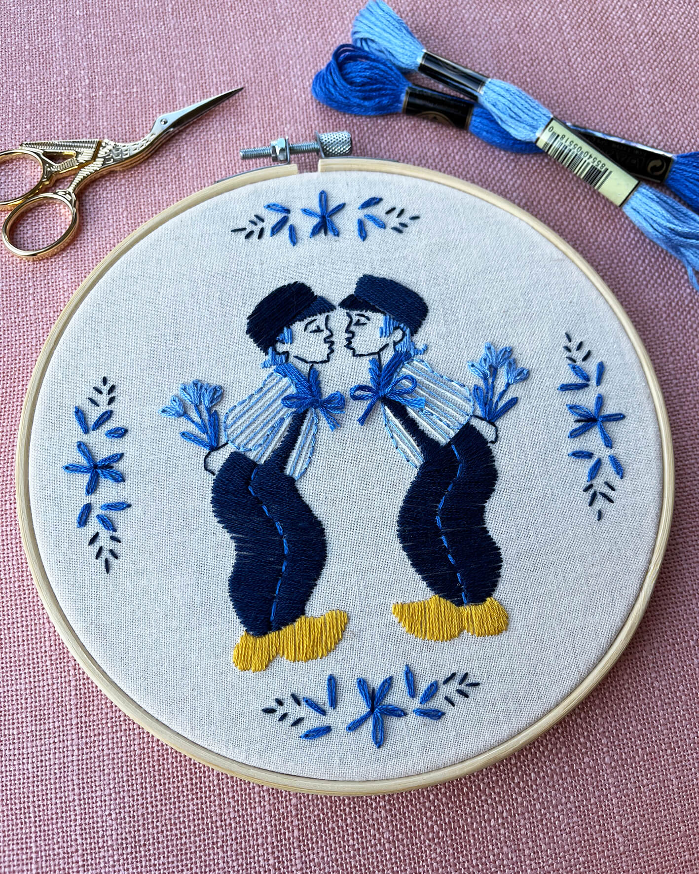 Dutch Boys embroidery kit