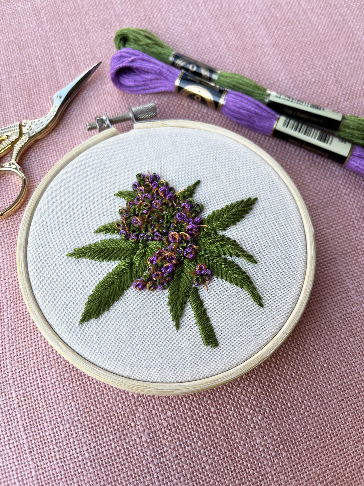 Purple Haze embroidery kit