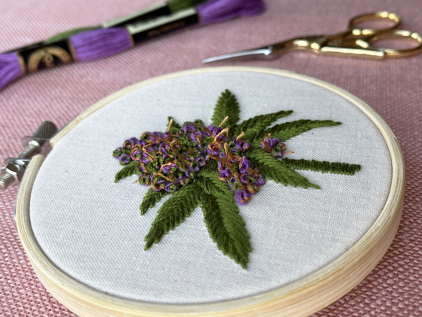 Purple Haze embroidery kit