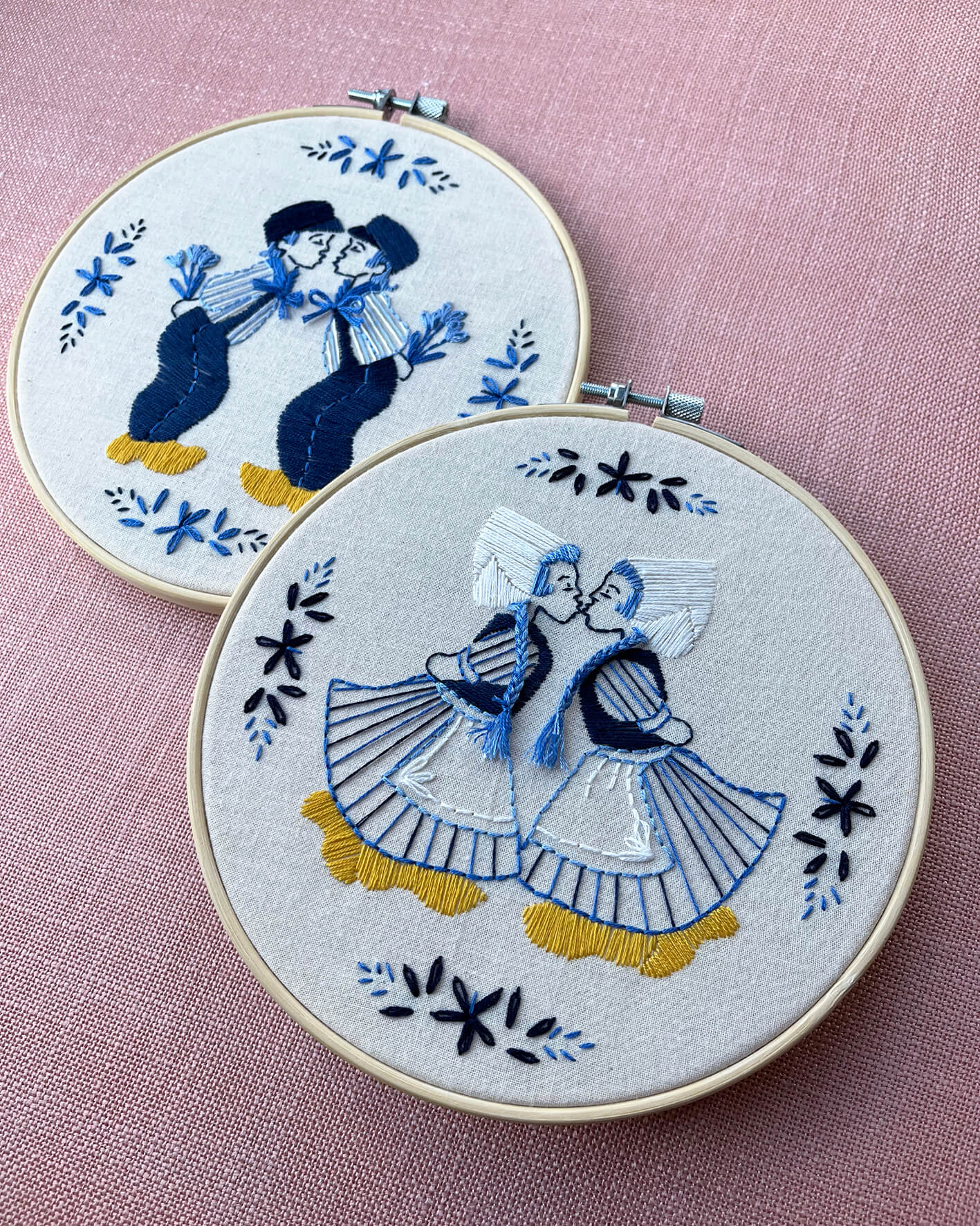 Dutch Girls embroidery kit