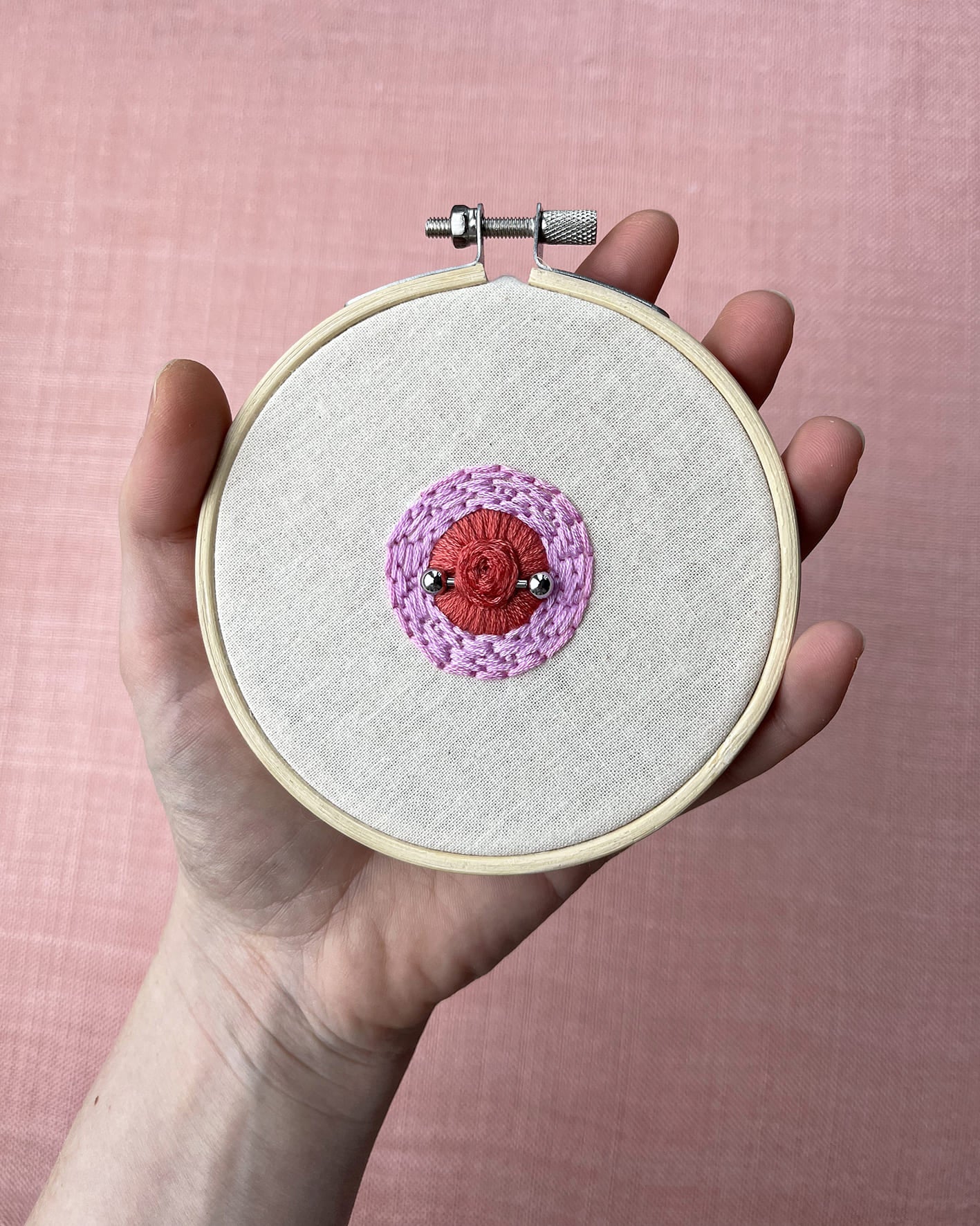Pierced Nipple Pink PDF pattern