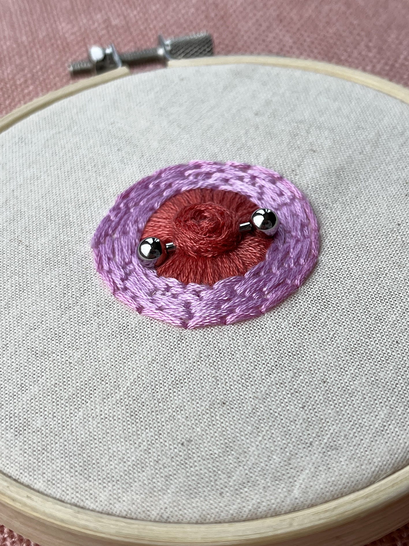 Pierced Nipple Pink PDF pattern