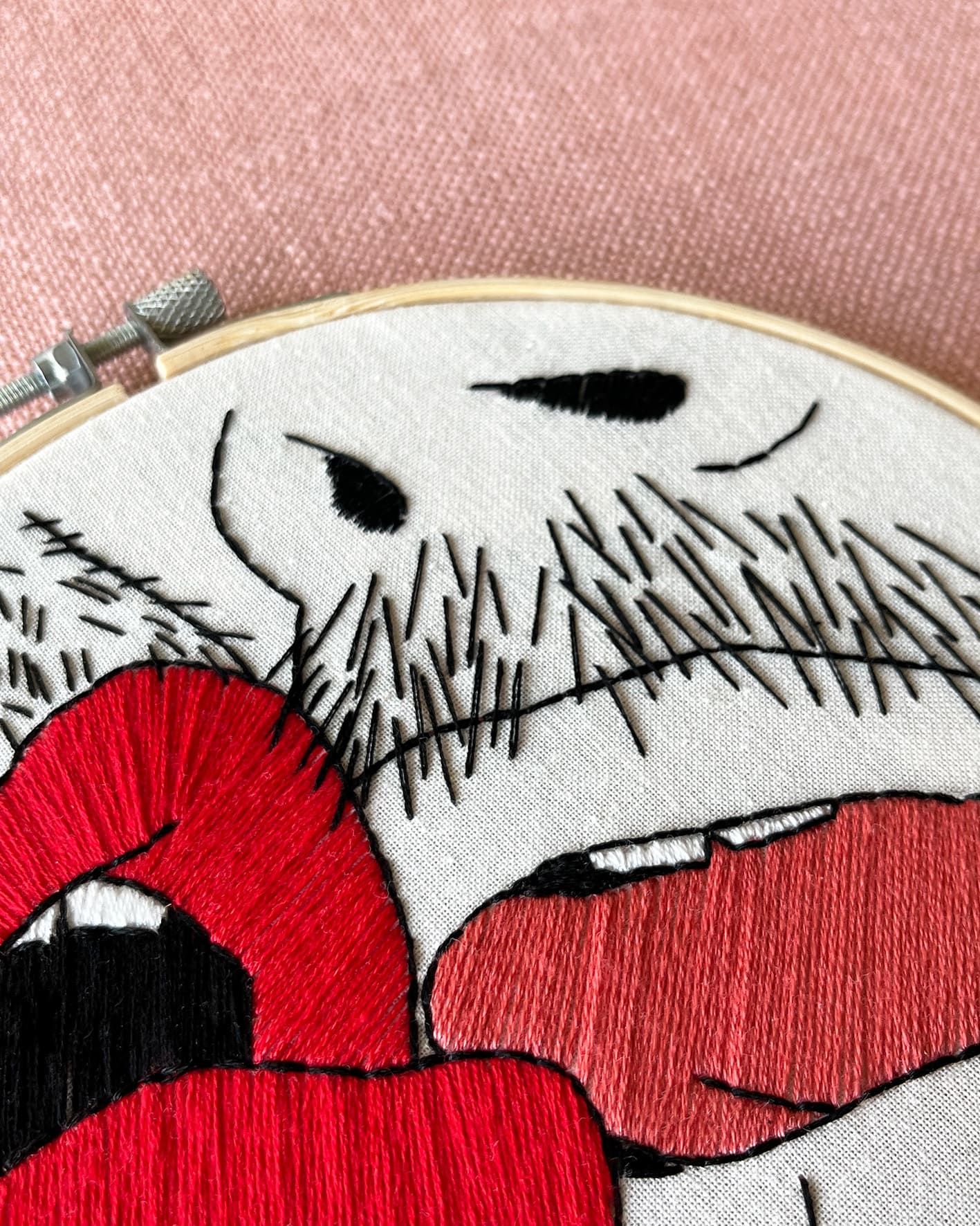 Moustache Lovers embroidery kit