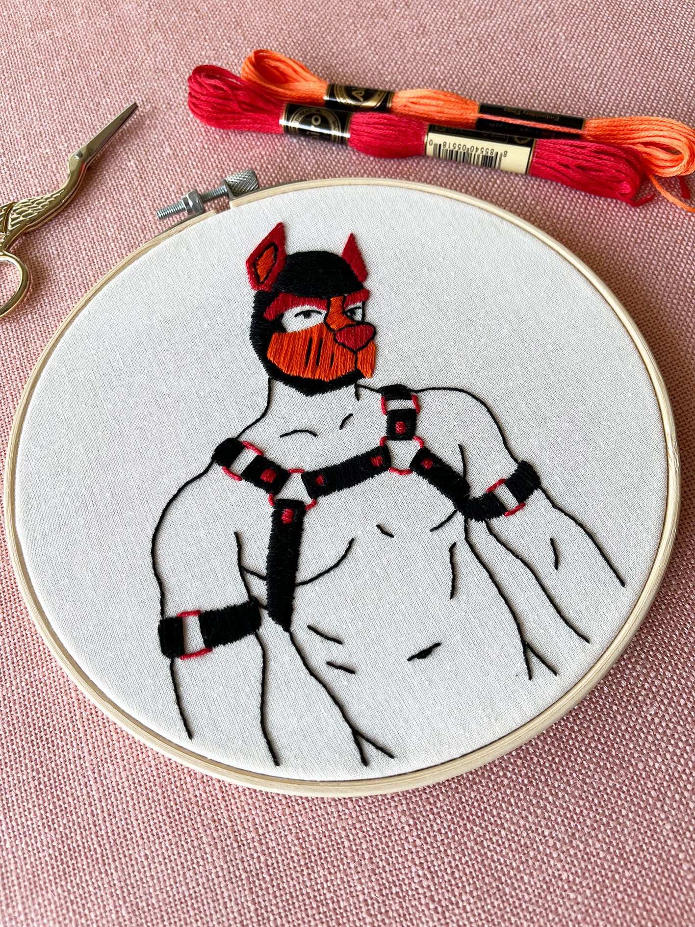 Woof embroidery kit