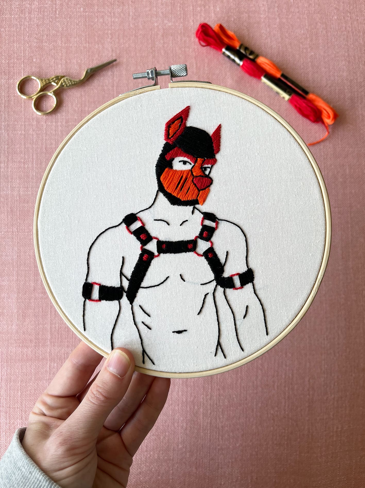Woof embroidery kit