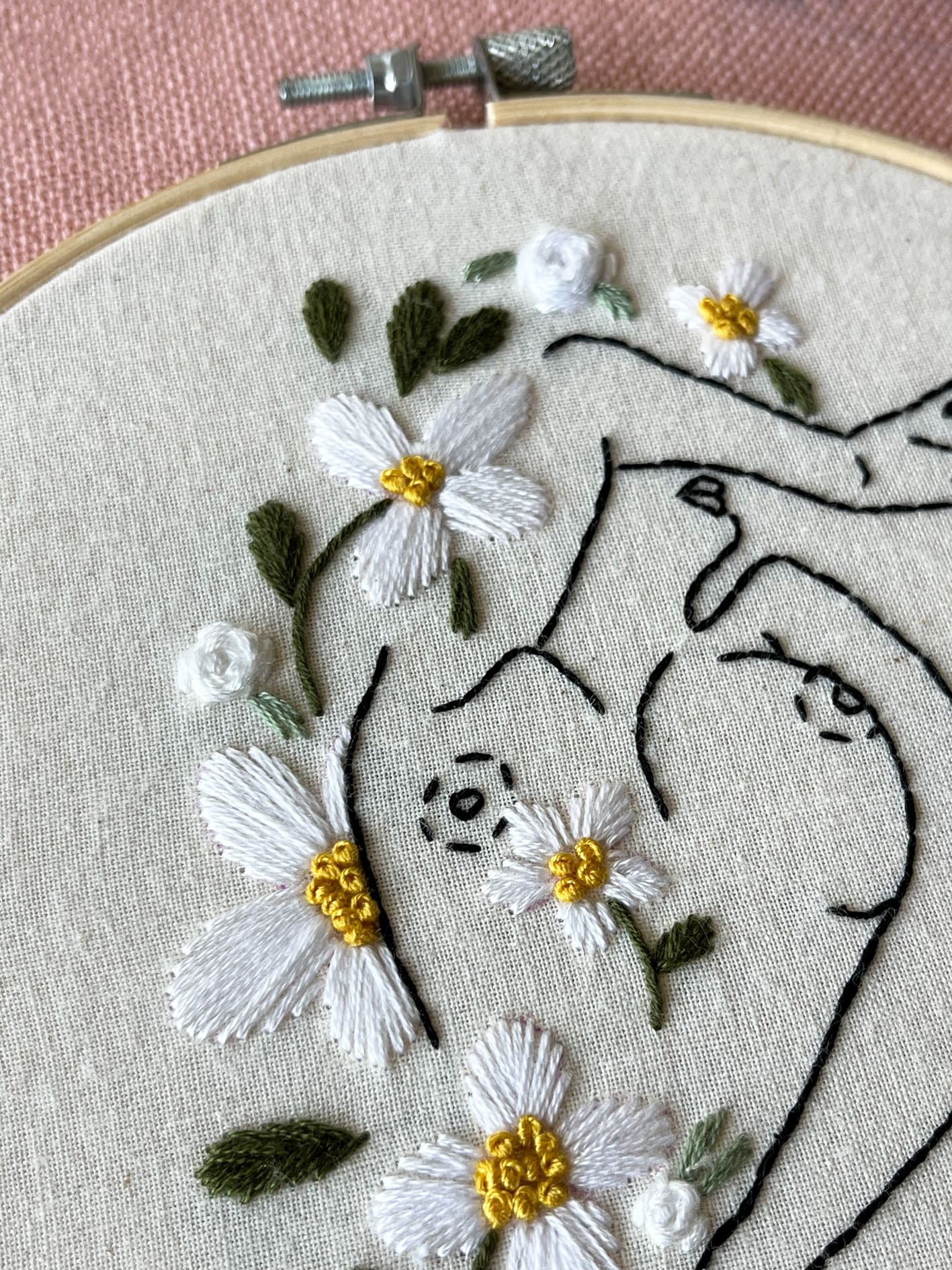 Flower Shower embroidery kit