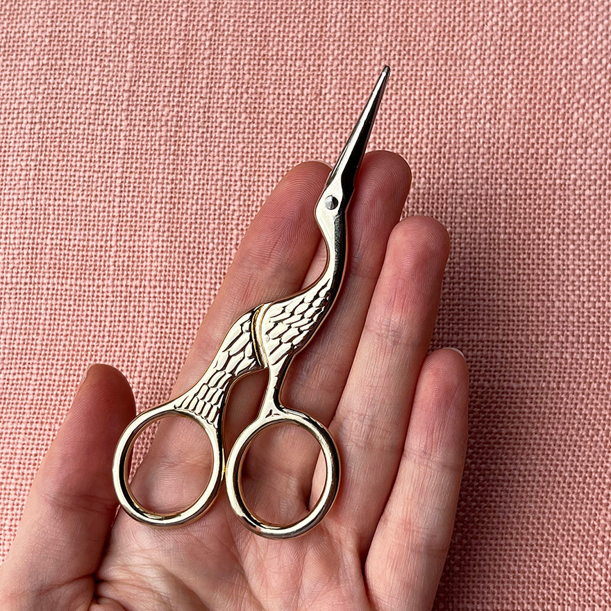 Embroidery scissors bird