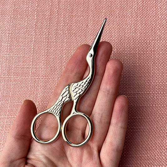 Embroidery scissors bird